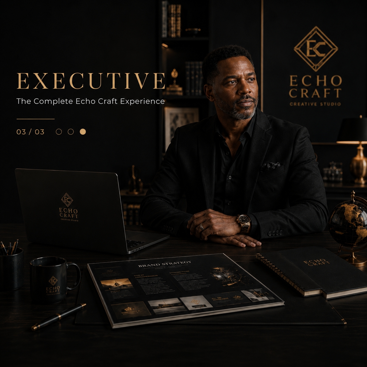 Executive leader representing a premium complete creative partnership